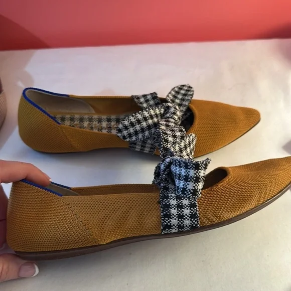 Rothy’s The Mary Jane in Golden Gingham size 7 - Picture 2 of 6